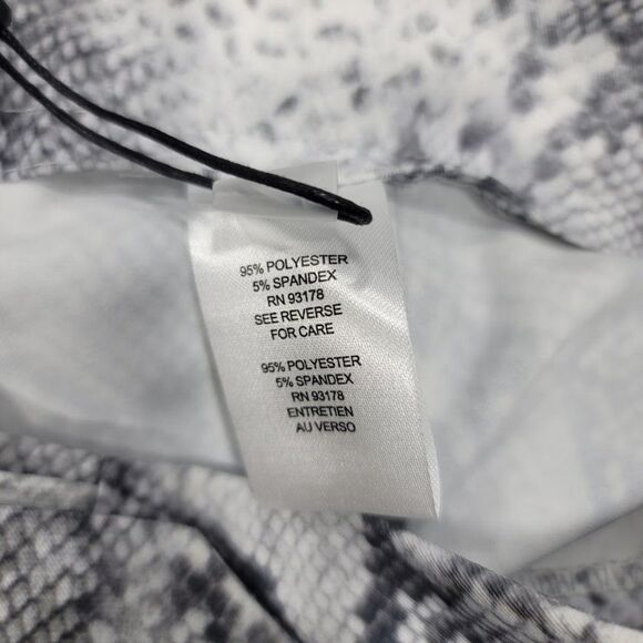 Tahari Snakeskin Print Cropped Wide Leg Pants Size 8 - Picture 9 of 10